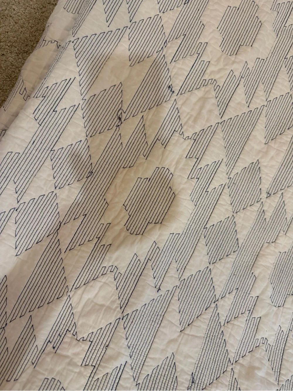 King Pendleton YUMA STAR STITCHED QUILT SET